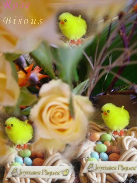 Joyeuse P�ques � Tous de Rose...  Amiti� du fond du Coeur.