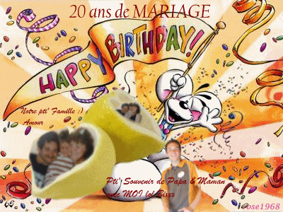 Anniversaire de Mariage :) Bibisss les Ami